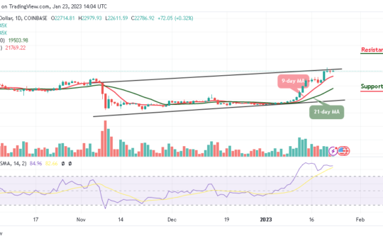 Bitcoin Price Prediction for Today, January 23: BTC/USD Range-bounds; A Recovery to $23k Resistance?