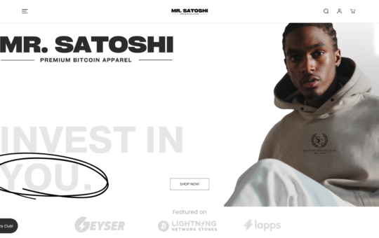 Mr․ Satoshi Is The New Premium Bitcoin Apparel Store You Do Not Want to Miss – Sponsored Bitcoin News